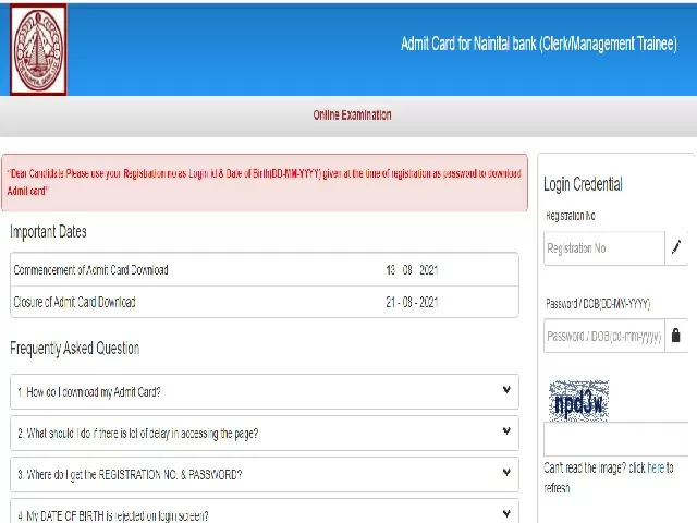 Nainital Bank Clerk Mt Admit Card Released Nainitalbank Co In