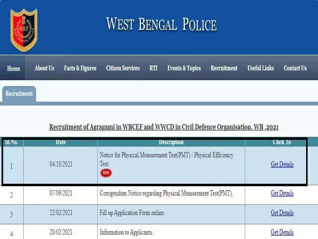 WB Police PET Admit Card 2021 To Release On This Date Wbpolice Gov In