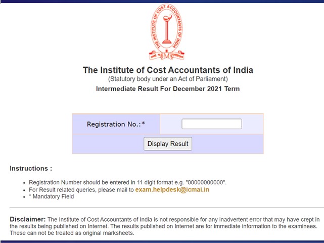 Cma December Result Out Icmai Announces Cma Inter Final