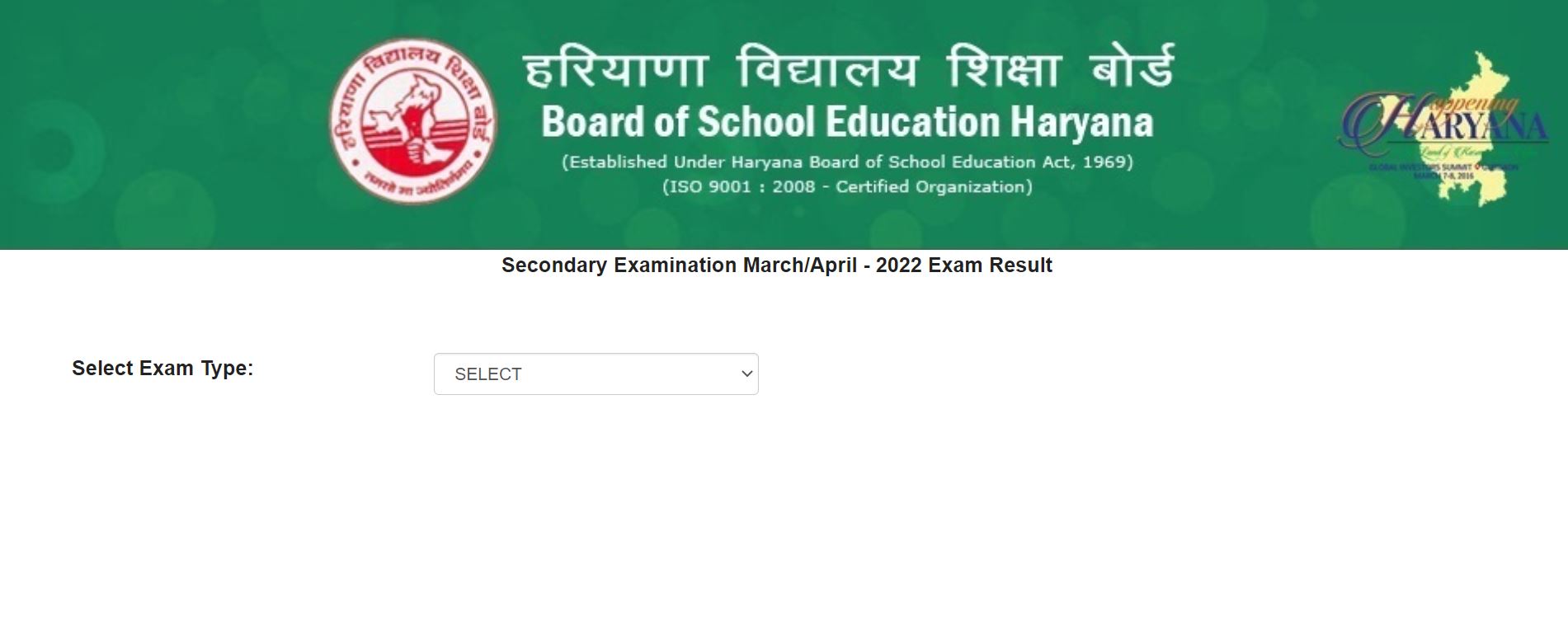 Hbse Th Result Declared Haryana Board Class Results Link