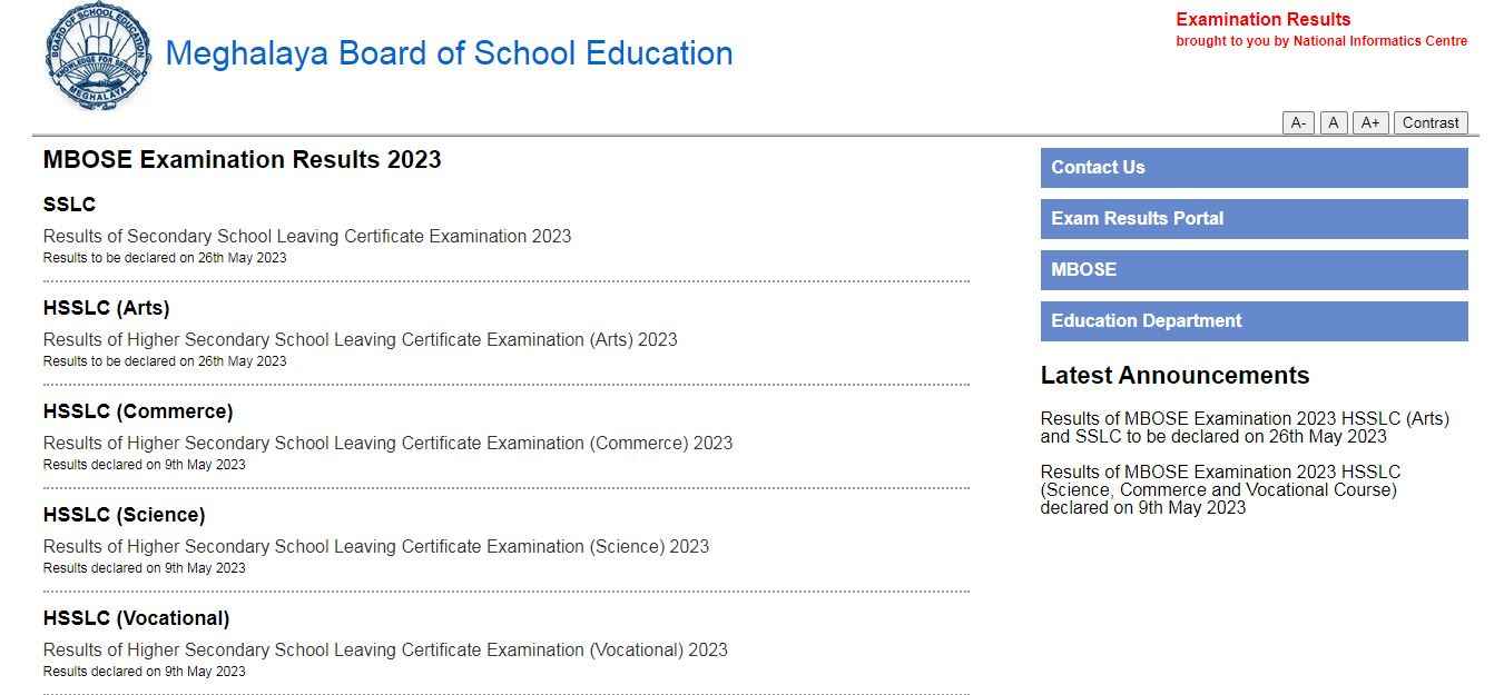 MBOSE SSLC HSLC Result 2023 Live Updates Meghalaya Board 10th 12th