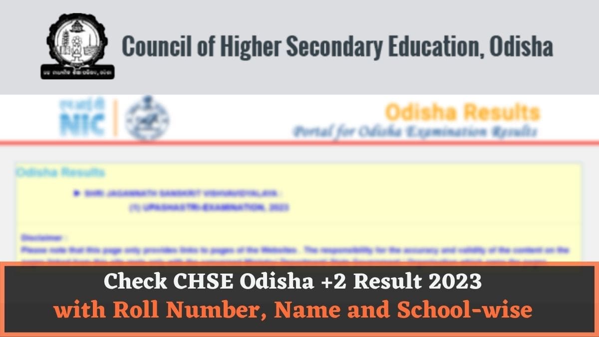 Link Active Chse Odisha Th Commerce Science Result Check Hse