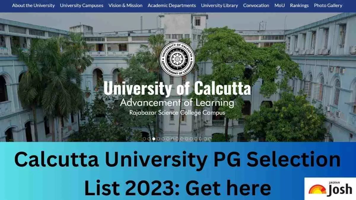 Calcutta University Pg Selection List At Caluniv Ucsta Net