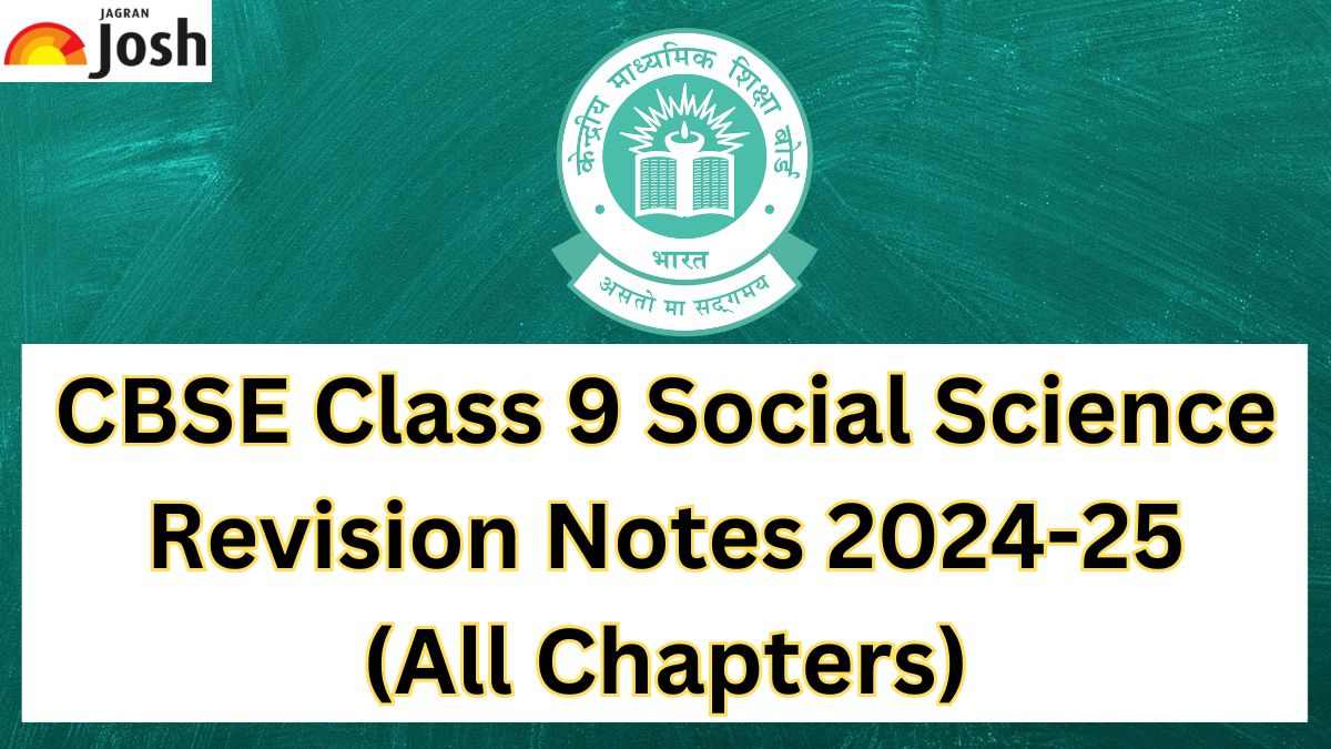 Cbse Class Social Science Chapter Wise Revision Notes All