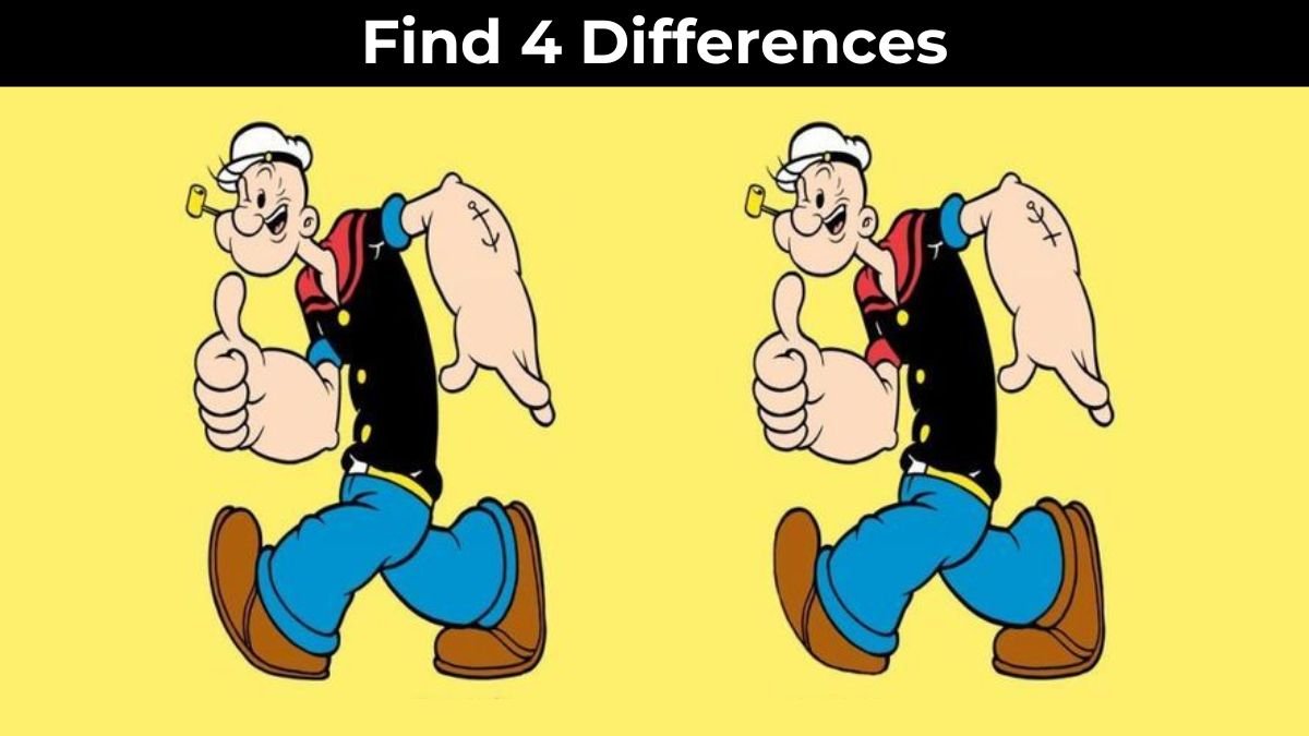 Only High Iq Can Spot Differences In Popeye S Picture In Seconds