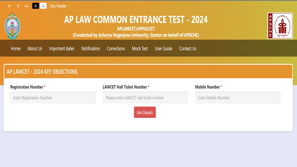 AP LAWCET 2024 Answer Key Objection Closes Today Results Out Soon