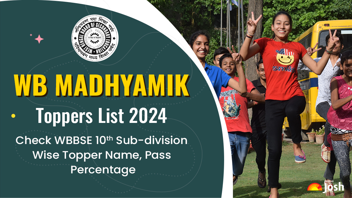 WB Madhyamik Toppers List 2024 OUT Check WB Board 10th Division Wise