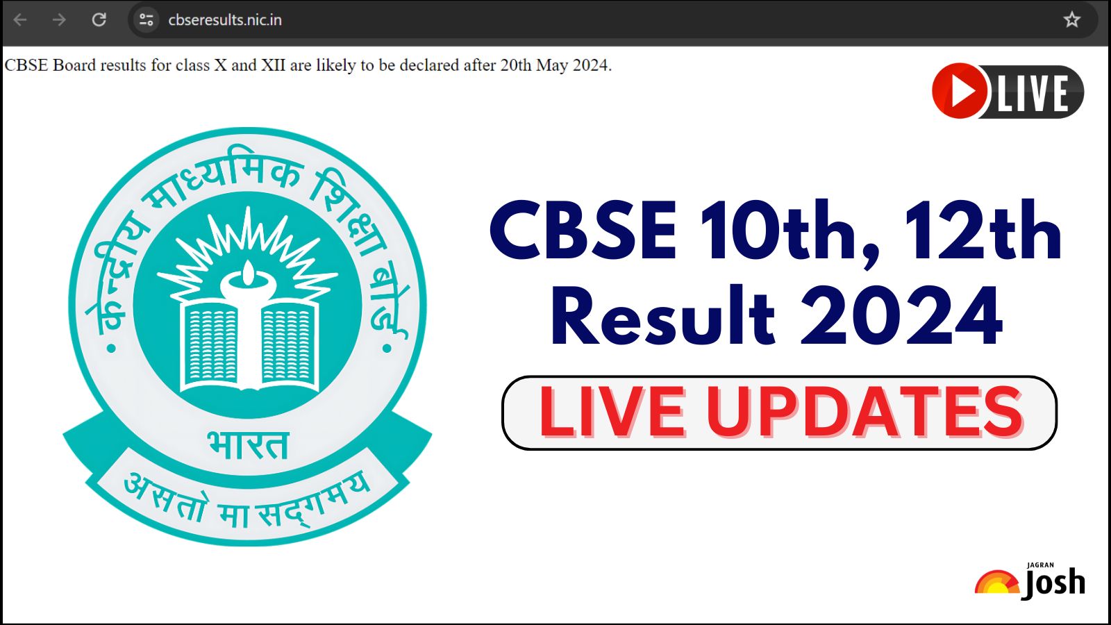 CBSE Result 2024 Date LIVE Updates 10th, 12th Result Likely to be