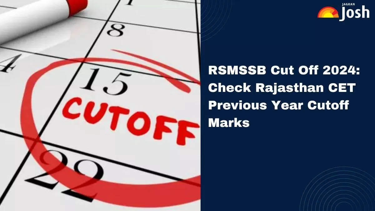 Rajasthan Cet Graduate Level Cut Off Check Previous Year Rsmssb