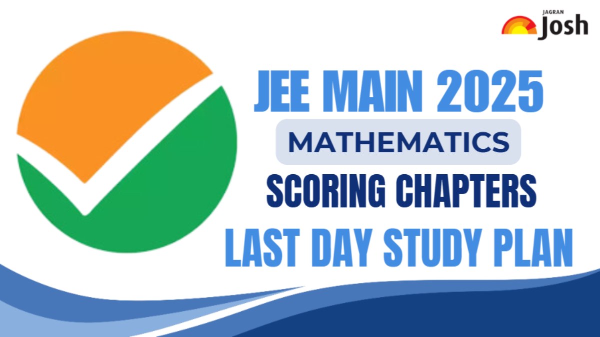 JEE Mains 2025 Maths Study Strategy PDF Important Scoring Chapters