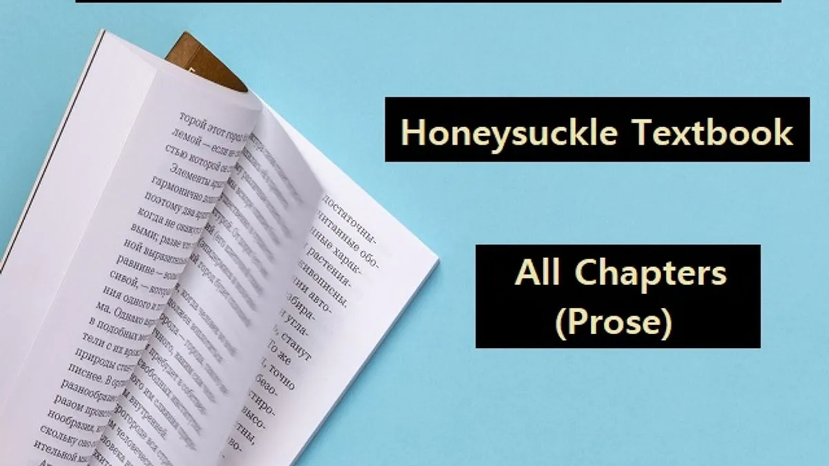 Ncert Solutions For Class English Honeysuckle Textbook Prose All