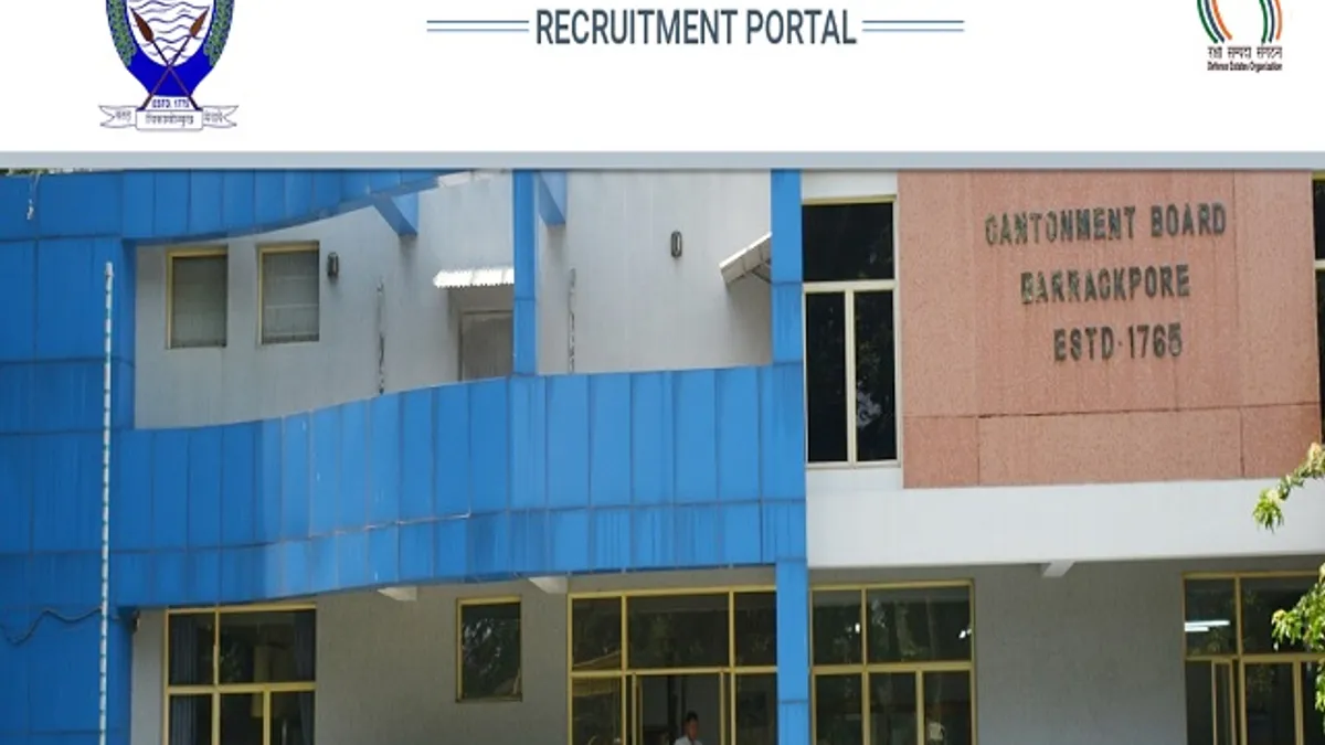 Cantonment Board Office Barrackpore Recruitment Apply Online For