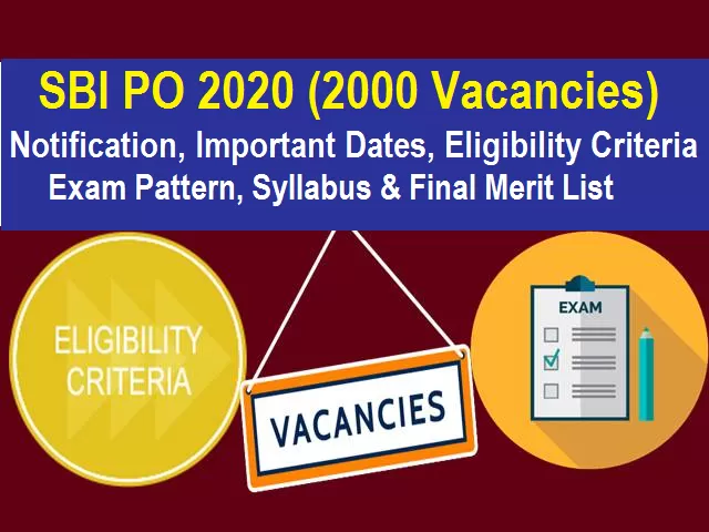 SBI PO 2020 2021 Mains Admit Card Out Exam Date Syllabus Pattern