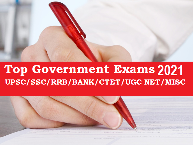 Top Government Exams 2021