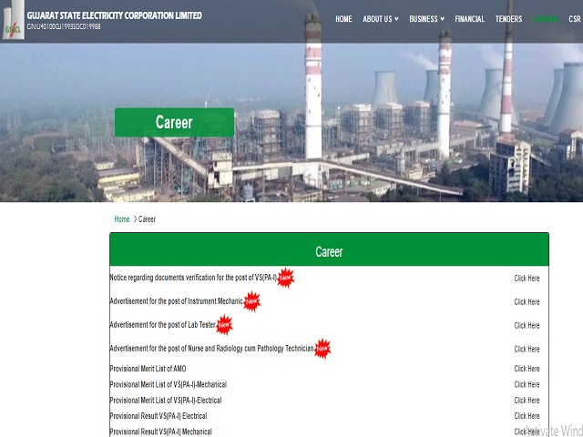 GSECL Recruitment 2021: Apply Online for 78 Nurse, Radiology-Cum-Pathology Technician , Lab Tester and Instrument Mechanic Posts