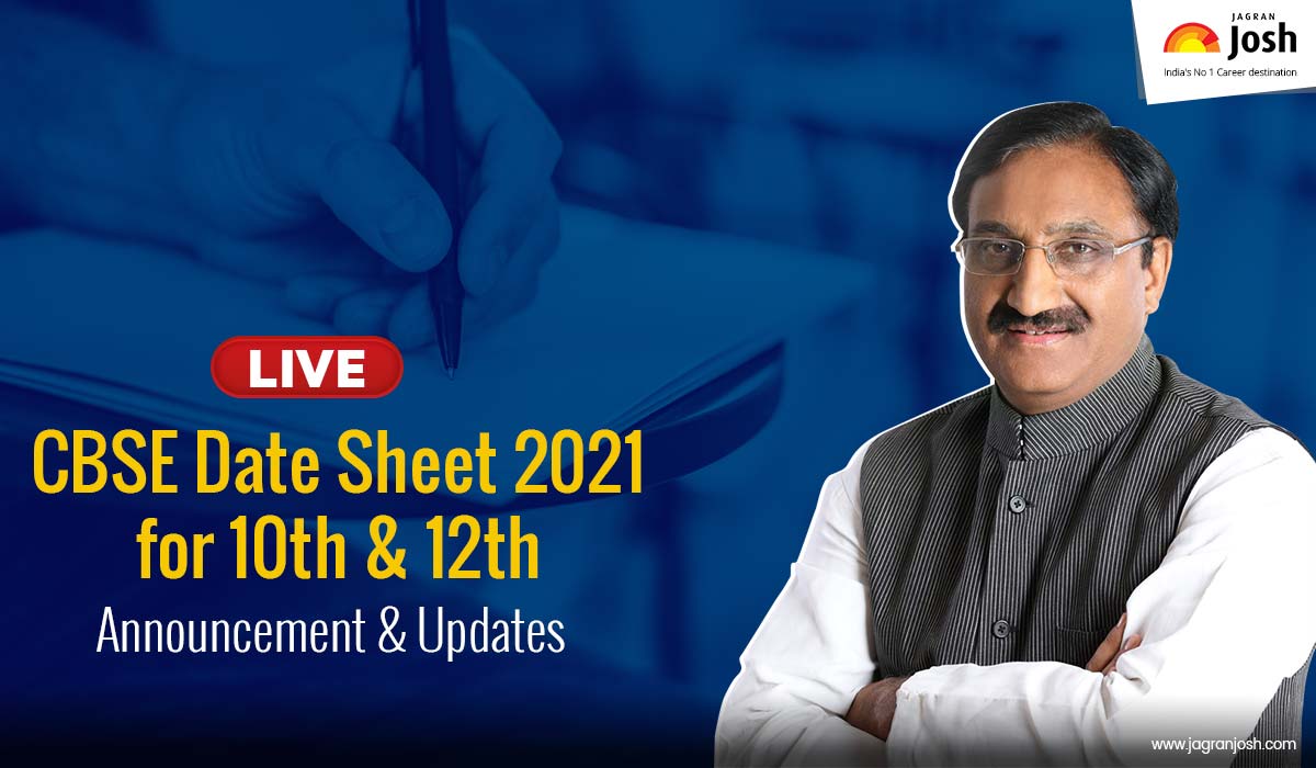 CBSE 10th & 12th Date Sheet 2021: Official Announcement By Union Education Minister Ramesh Pokhriyal 'Nishank' Via Twitter Live