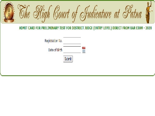 Patna High Court Admit Card 2020 - 2021