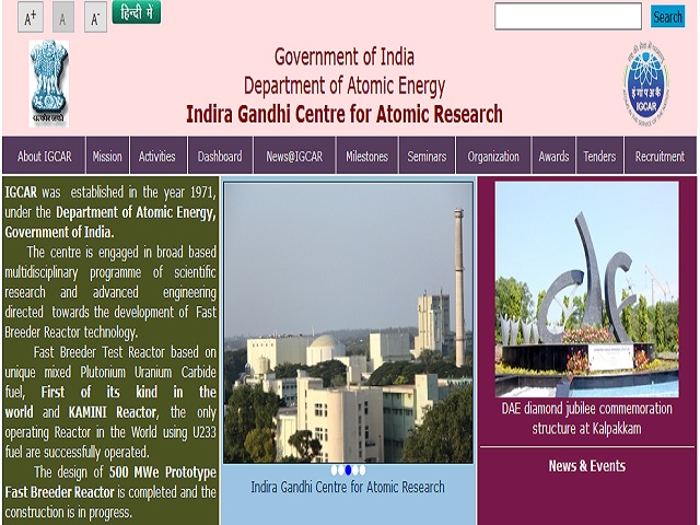 IGCAR Recruitment 2021