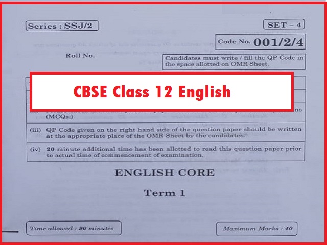 CBSE 12th English Board Exam 2021-22 (Term 1): Download PDF & Check Answer Key Updates!