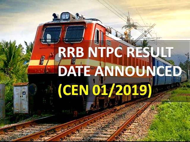 RRB NTPC Result to be Released by 15th January 2022 (CEN 01/2019)