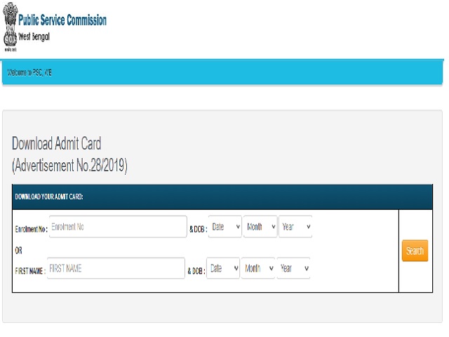WBPSC Audit and Accounts Service Mains Admit Card 2021