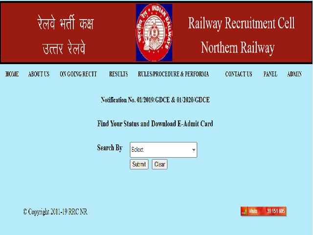 rrcnr admit card