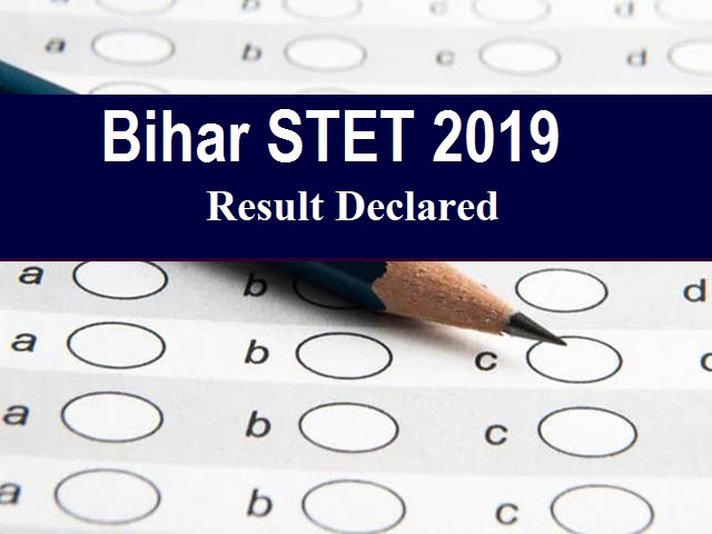 Bihar STET Result 2019 Declared @biharboardonline.com: Check Details 