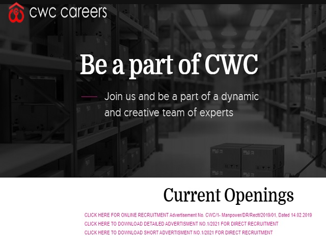 CWC Recruitment 2021: Apply for Executive Engineer (Civil), Superintending Engineer and General Manager (System) Posts