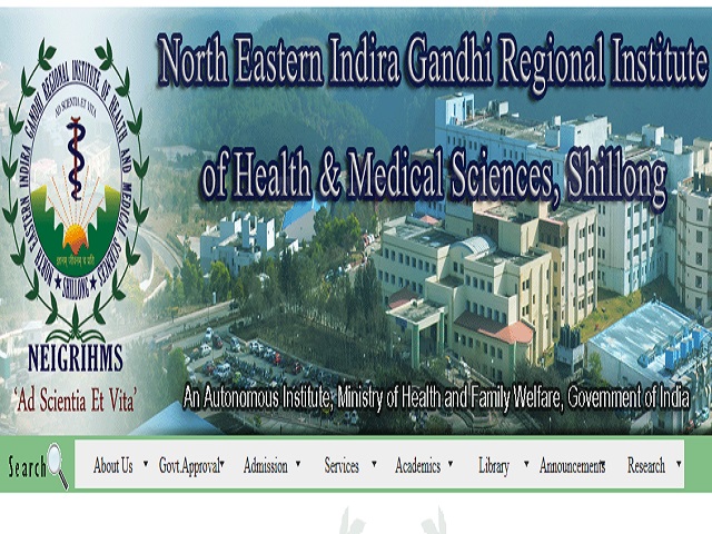 NEIGRIHMS Recruitment 2021