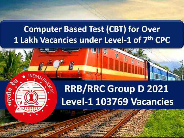 RRB Group D 2022 Exam Date & Admit Card Update (RRC CEN 01/2019)