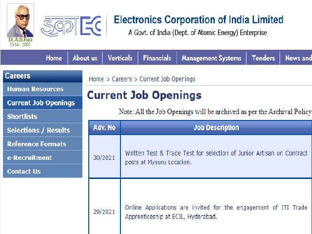 ECIL ITI Trade Apprentice Recruitment Notification