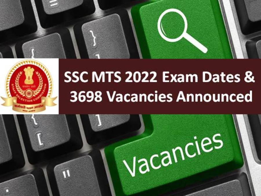 SSC MTS 2022 Exam Dates & Vacancies Regionwise OUT @ssc.nic.in