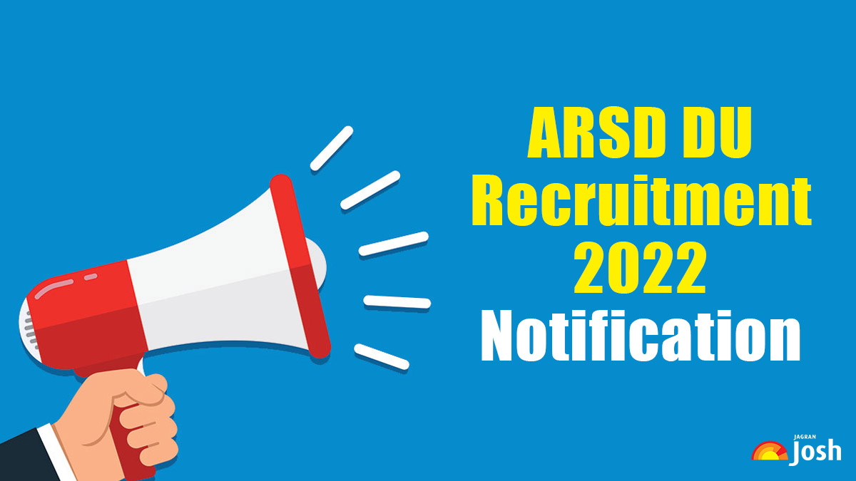 ARSD DU Recruitment 2022