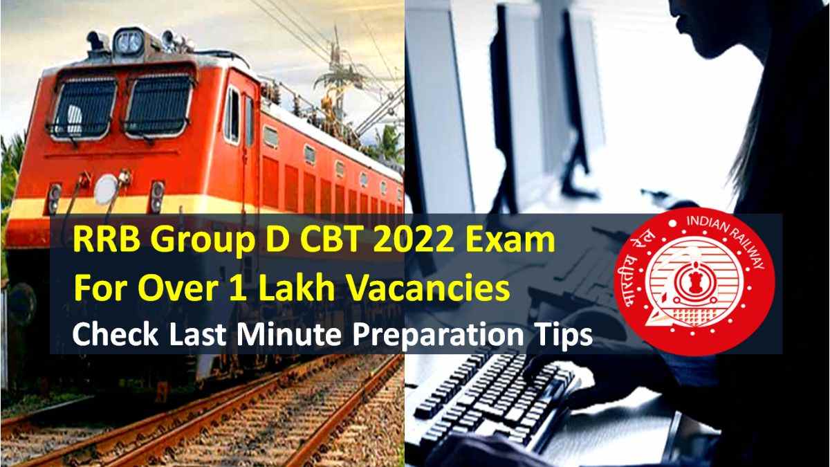 RRB Group D 2022 Exam Being held for Over 1 Lakh Vacancies