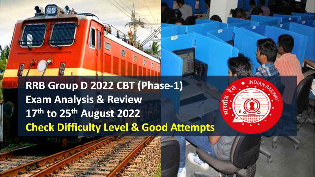 RRB Group D 2022 Exam Analysis (18th & 17th August All Shifts)