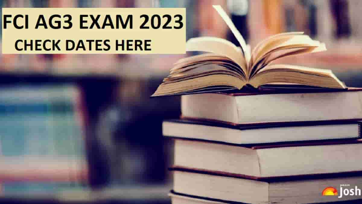 FCI AG 3 Exam Date 2023