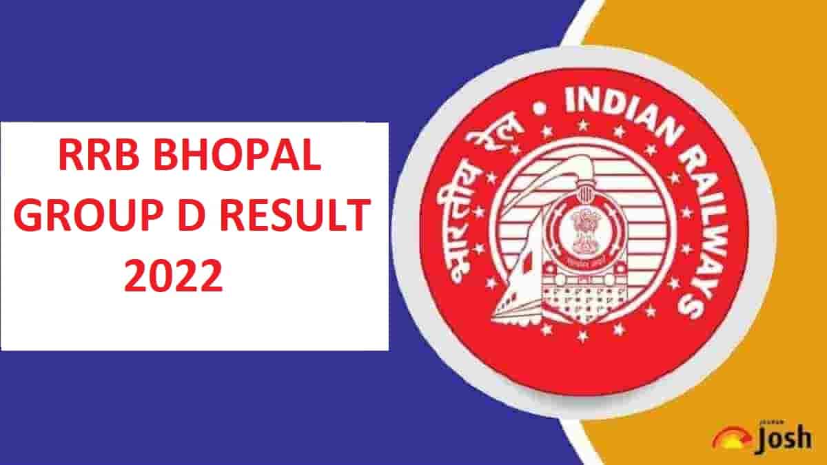 RRB Bhopal Group D Result 2022