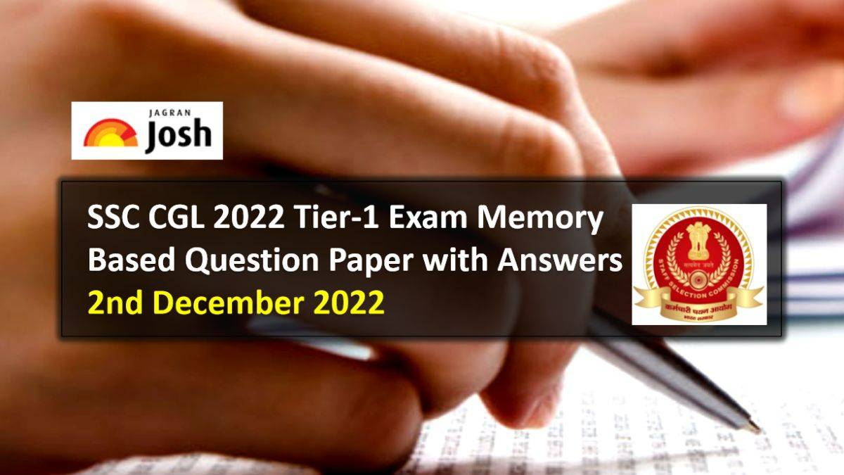 Memory Based SSC CGL Question Paper 2022 (Dec 2)