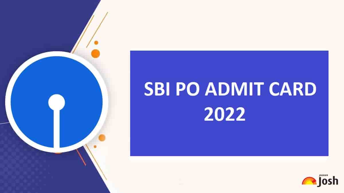 SBI PO Pre Admit Card 2022