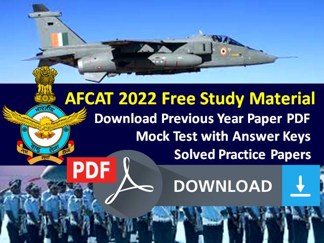 AFCAT 2022 Exam Free Study Material