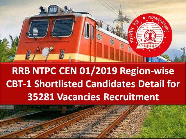 RRB NTPC Result 2022 Notice Released (CEN 01/2019)