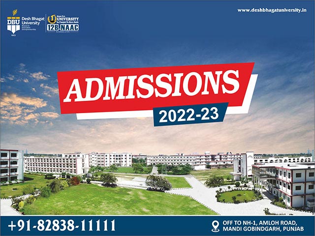 Desh Bhagat University: An Institution with Quality Education and Best Placements