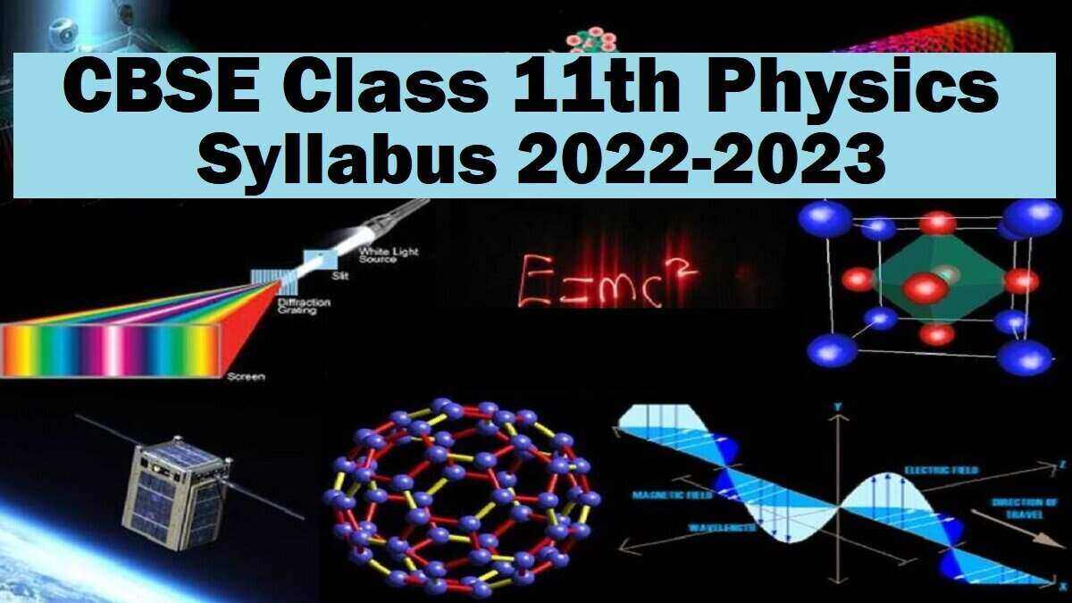 CBSE Class 11 Physics Syllabus 2022-2023 (Revised)