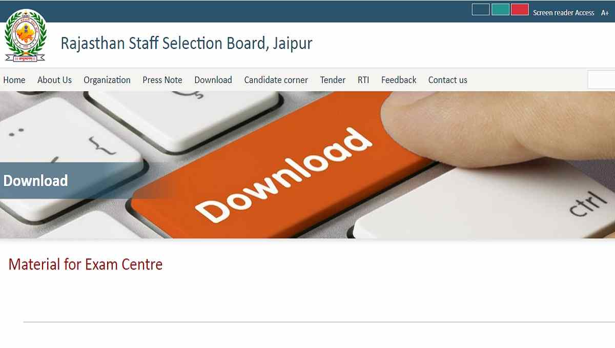 RSMSSB Lab Assistant Admit Card 2022