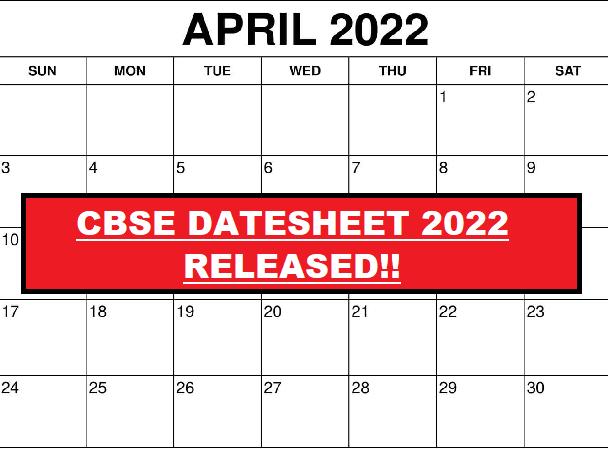 CBSE Term 2 Timetable: Exams From April 26. 