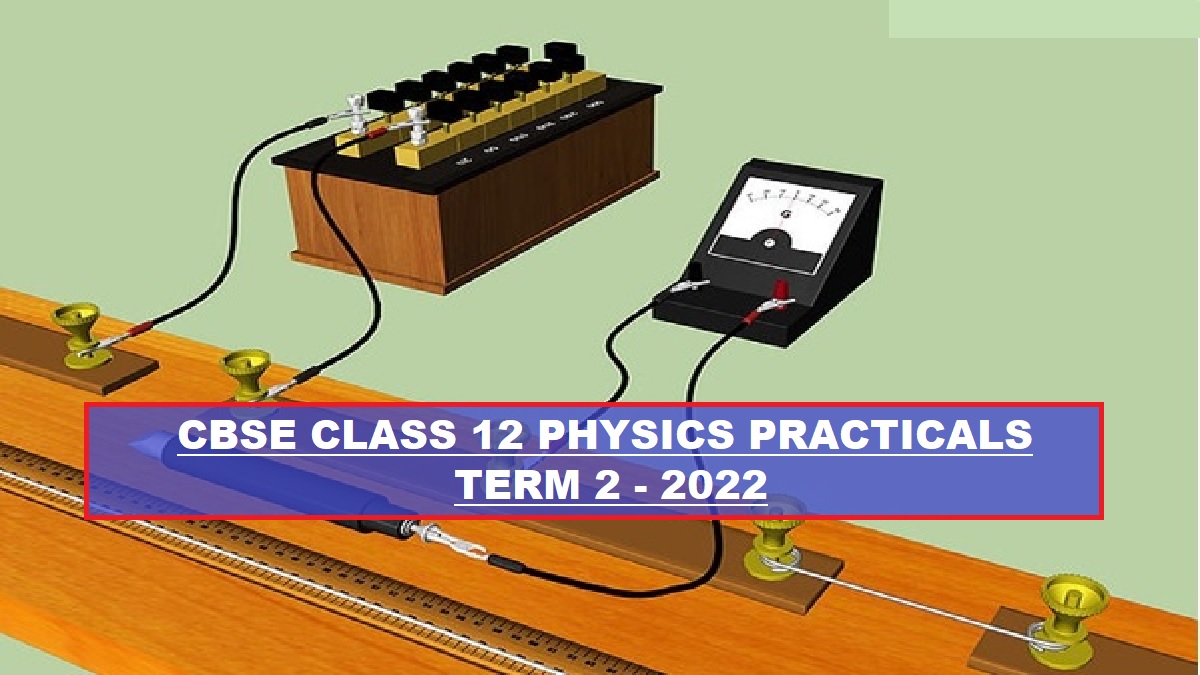 CBSE Class 12 Physics Practicals