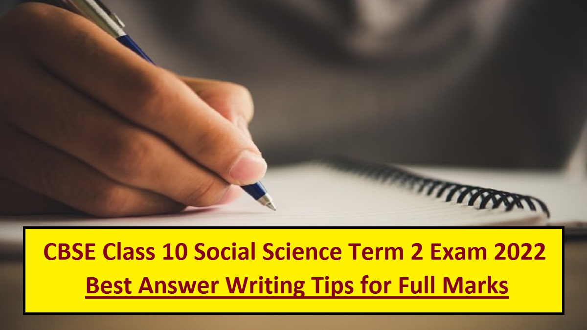 CBSE Class 10 Social Science Exam Day Tips 2022