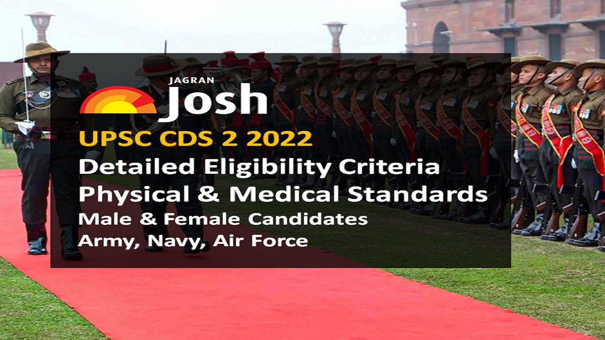 UPSC CDS 2 2022 Eligibility Age Limit Educational Qualification Physical Standards Male Female