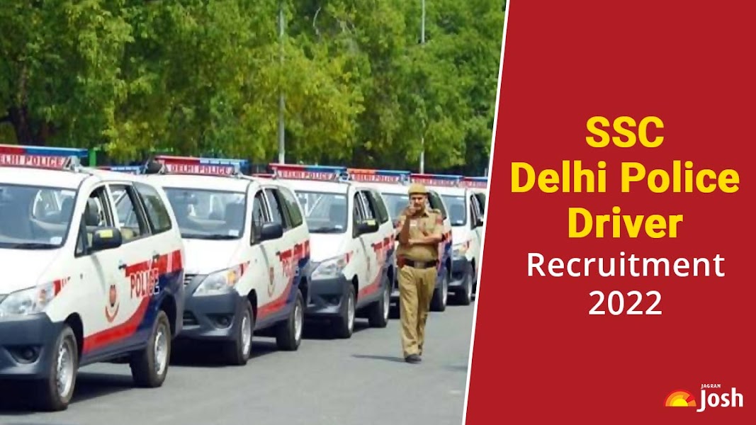 SSC Delhi Police Driver Recruitment Notification 2022