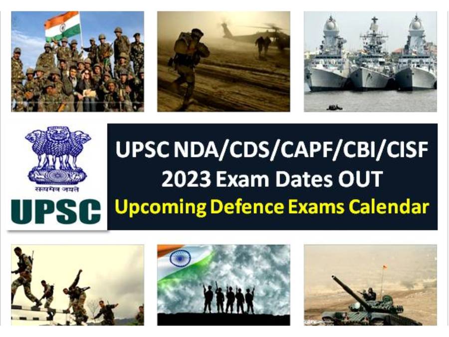 UPSC NDA/CDS/CAPF/CBI/CISF 2023 Exam Dates OUT @upsc.gov.in